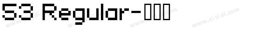 53 Regular字体转换
